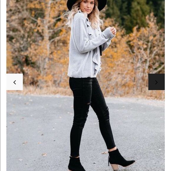 VICI chenille ruffle trim sweater - Picture 4 of 7